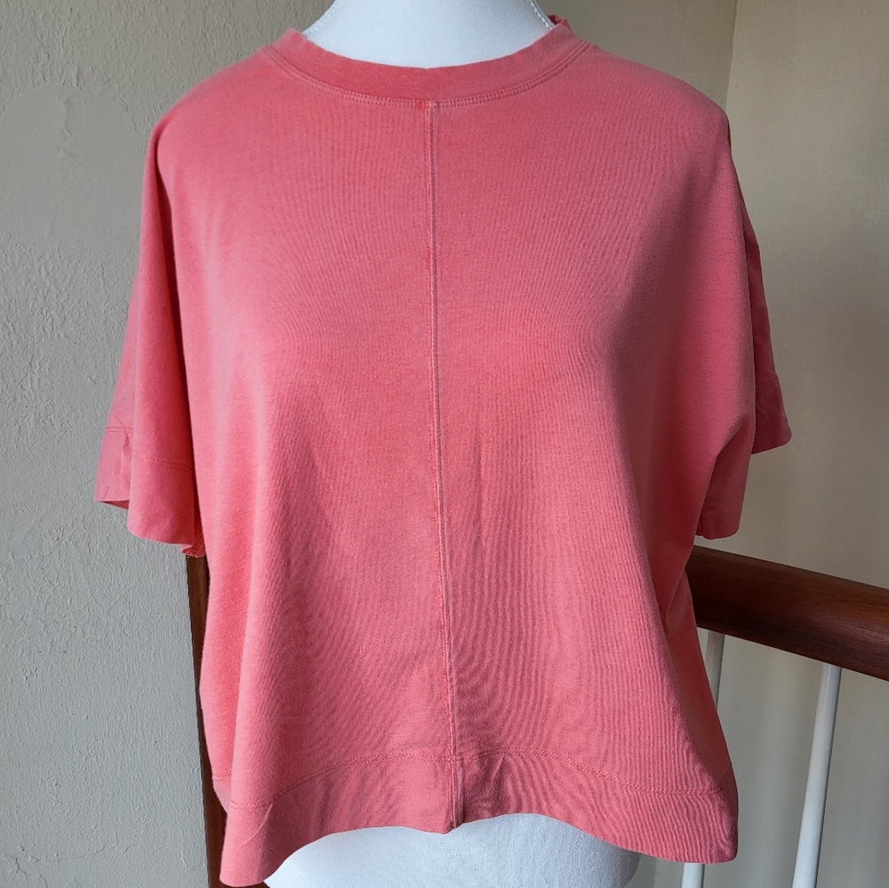 Women's Coral Casual Boxy Top